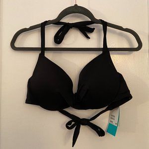 H&M Black Underwire Bikini Top, Size 36C
